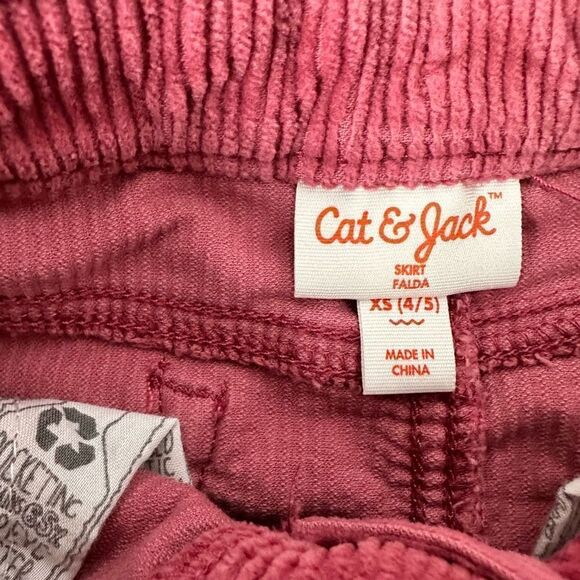 Cat & Jack Corduroy Adjustable Waist Skirt XS 4/5 Mauve - Picture 5 of 6